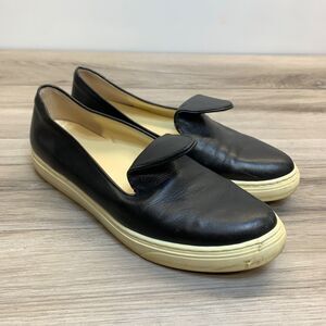 Sarah Flint Loafers Shoes Flats Slip On Black Womens Size EU 39 US 8 Designer